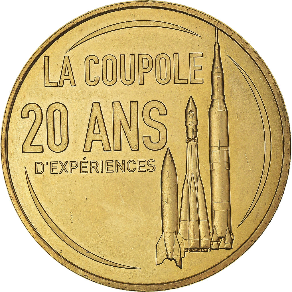 France, Jeton, Helfaut - La Coupole n°8 - 20 ans, 2017, MDP, SPL, Cupro-nickel