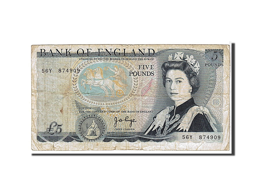 Great Britain, 5 Pounds, 1971, KM #378a, VF(20-25), 56Y874909