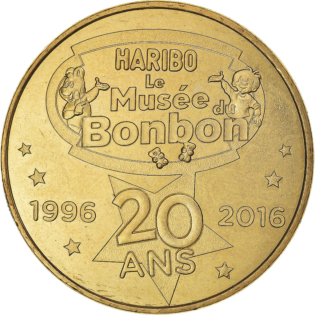 France, Token, Haribo Le Musée du Bonbon - 20 ans, 2016, MDP, MS(63)