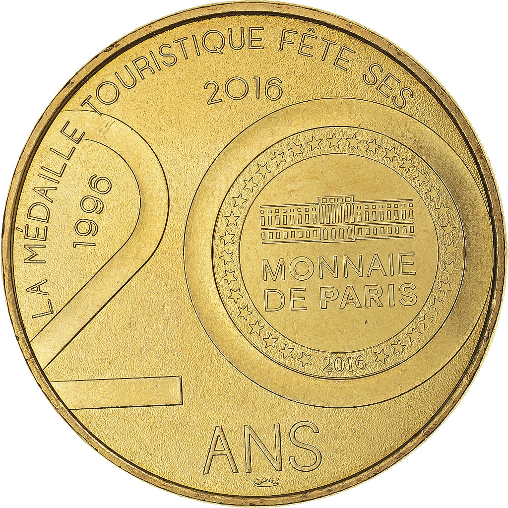 Francia, zeton, Jetón turístico, Eglise d'Obernai, 2016, MDP, SC, Aluminio y