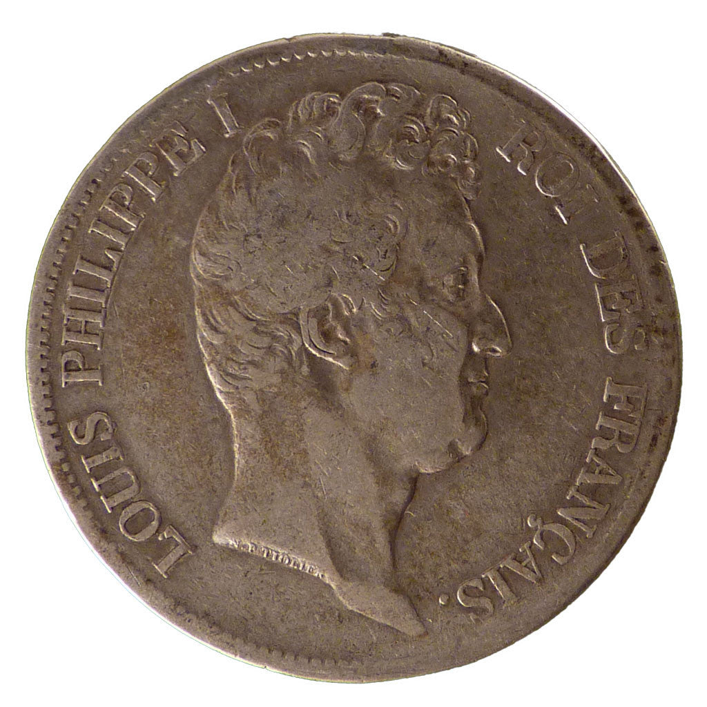 Francia, Louis-Philippe, 5 Francs, 1831, Lille, MB+, Argento, Gadoury:676