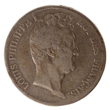Francia, Louis-Philippe, 5 Francs, 1831, Lille, MB+, Argento, Gadoury:676