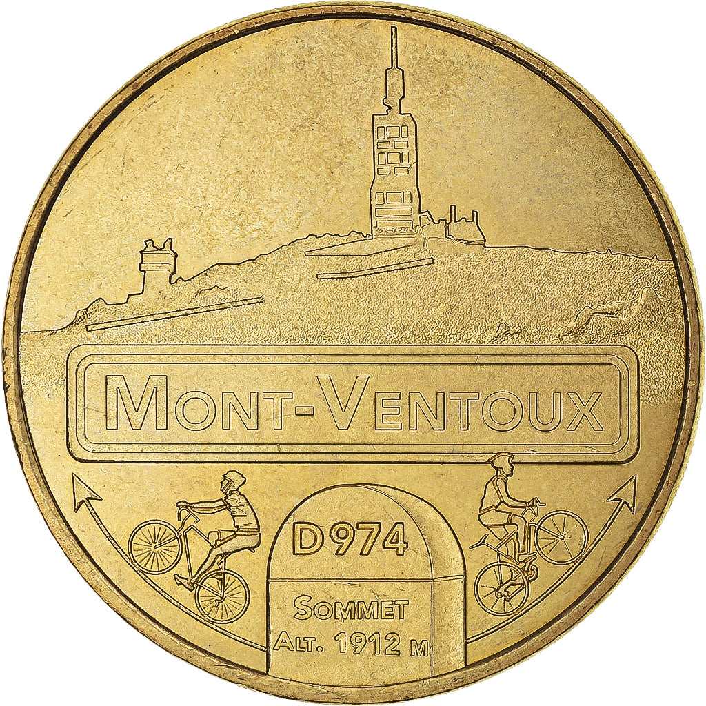 Frankreich, betaalpenning, Touristic token, BEDOIN - LE MONT VENTOUX N°3, 2016