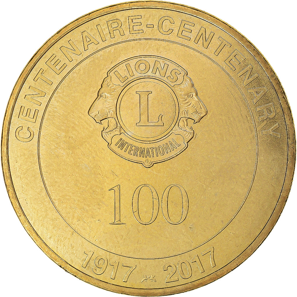 France, Jeton, Centenaire du Lions Club International - 1917-2017, 2017, MDP