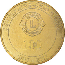 France, Jeton, Centenaire du Lions Club International - 1917-2017, 2017, MDP