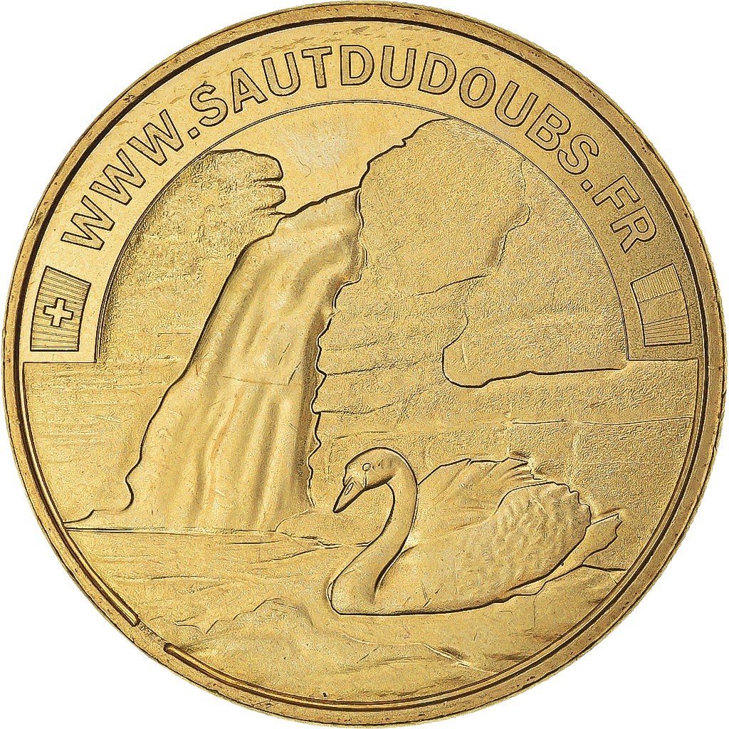 França, Token, VILLERS-LE-LAC LE SAUT DU DOUBS ET SES BASSINS N°7 - LE CYGNE