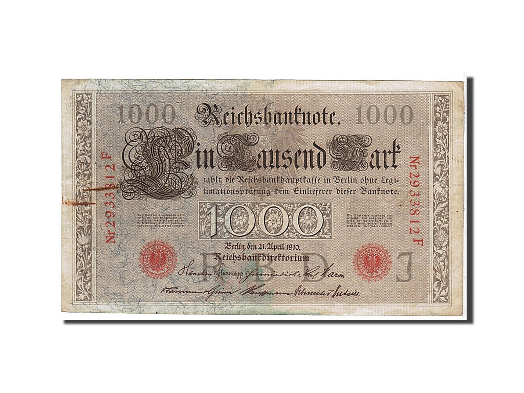Banknote, Germany, 1000 Mark, 1910, KM:44b, EF(40-45)