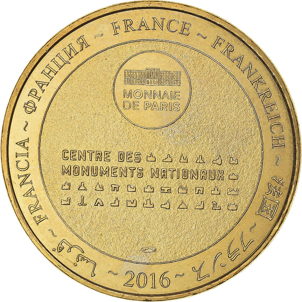 France, Token, Villa Kérylos, 2016, MDP, MS(63), Copper-nickel Aluminium
