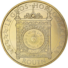 France, Token, Rouen - Gros Horloge, 2016, MDP, MS(63), Copper-nickel Aluminium