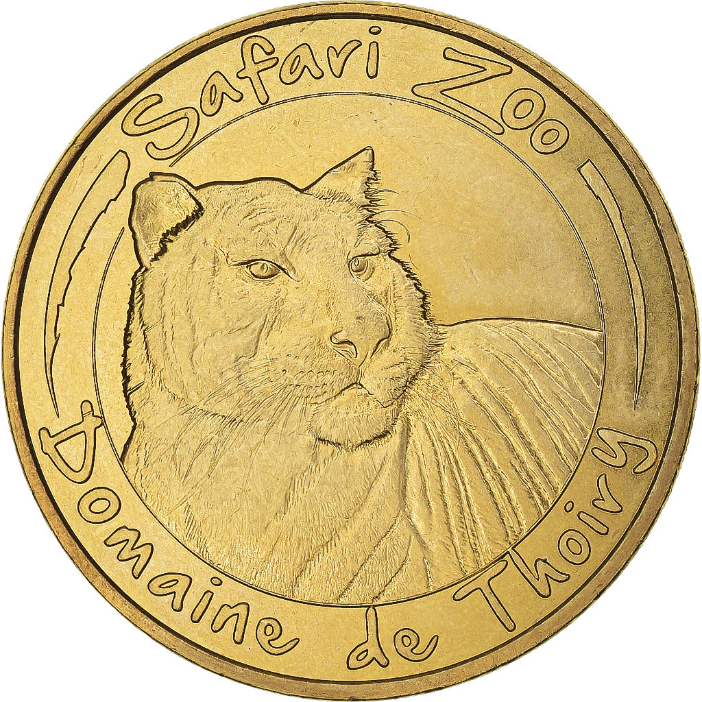 France, Token, Touristic token, Domaine de Thoiry - Safari Zoo - Le tigre, 2017