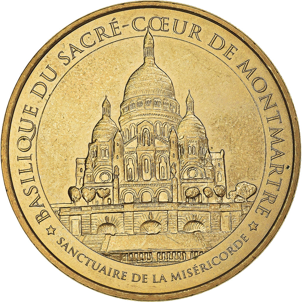 Francia, zeton, Jetón turístico, Basilique du Sacré-Coeur de Montmartre -