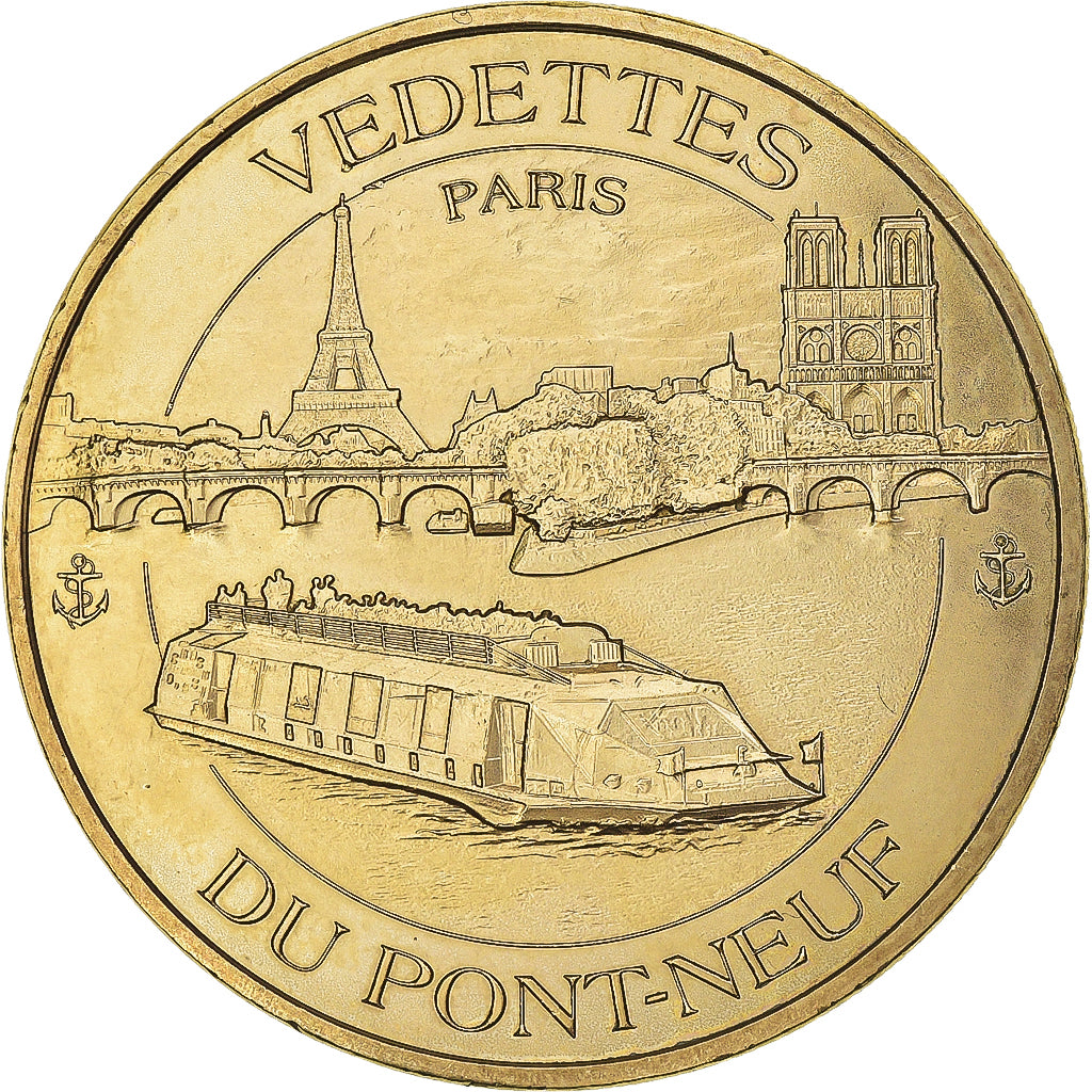 France, Token, Touristic token, Paris - Vedettes du Pont-Neuf - La vedette et