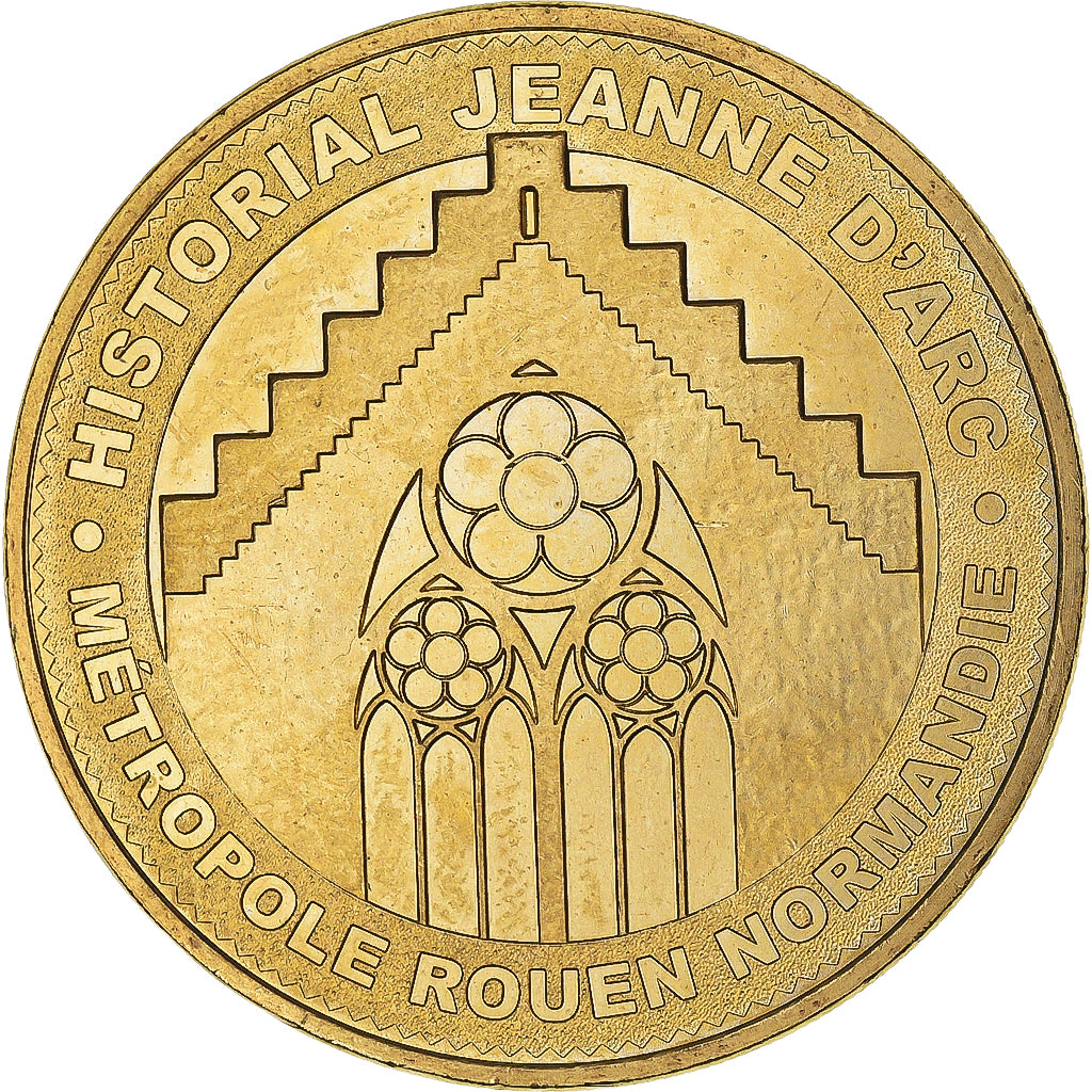 Francia, zeton, Jetón turístico, Rouen - Historial Jeanne d'Arc, Arts &