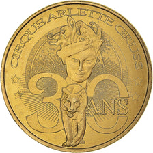 Francia, ficha, Tourist Token, Cirque Arlette Gruss - 30 ans, 2015, Monnaie de