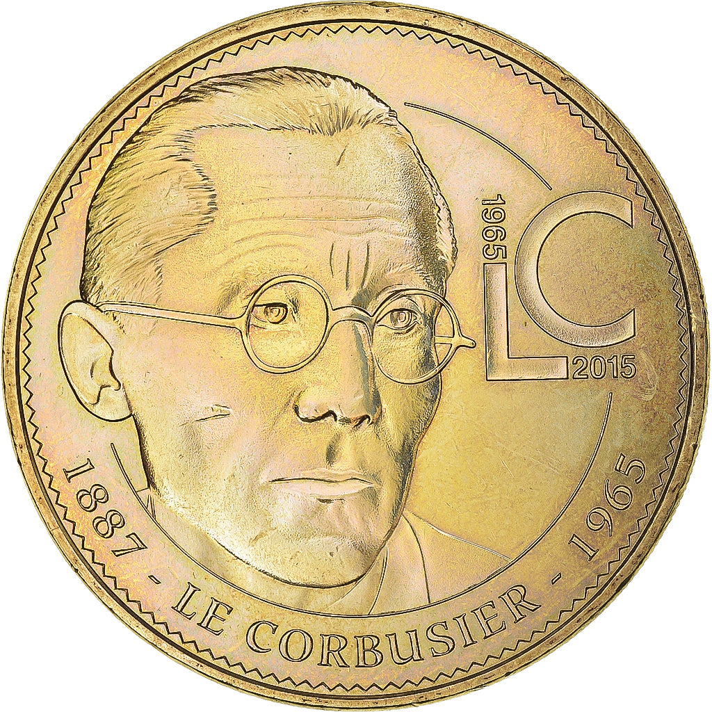 Frankreich, betaalpenning, Tourist Token, 78/ Le Corbusier, 2015, Monnaie de