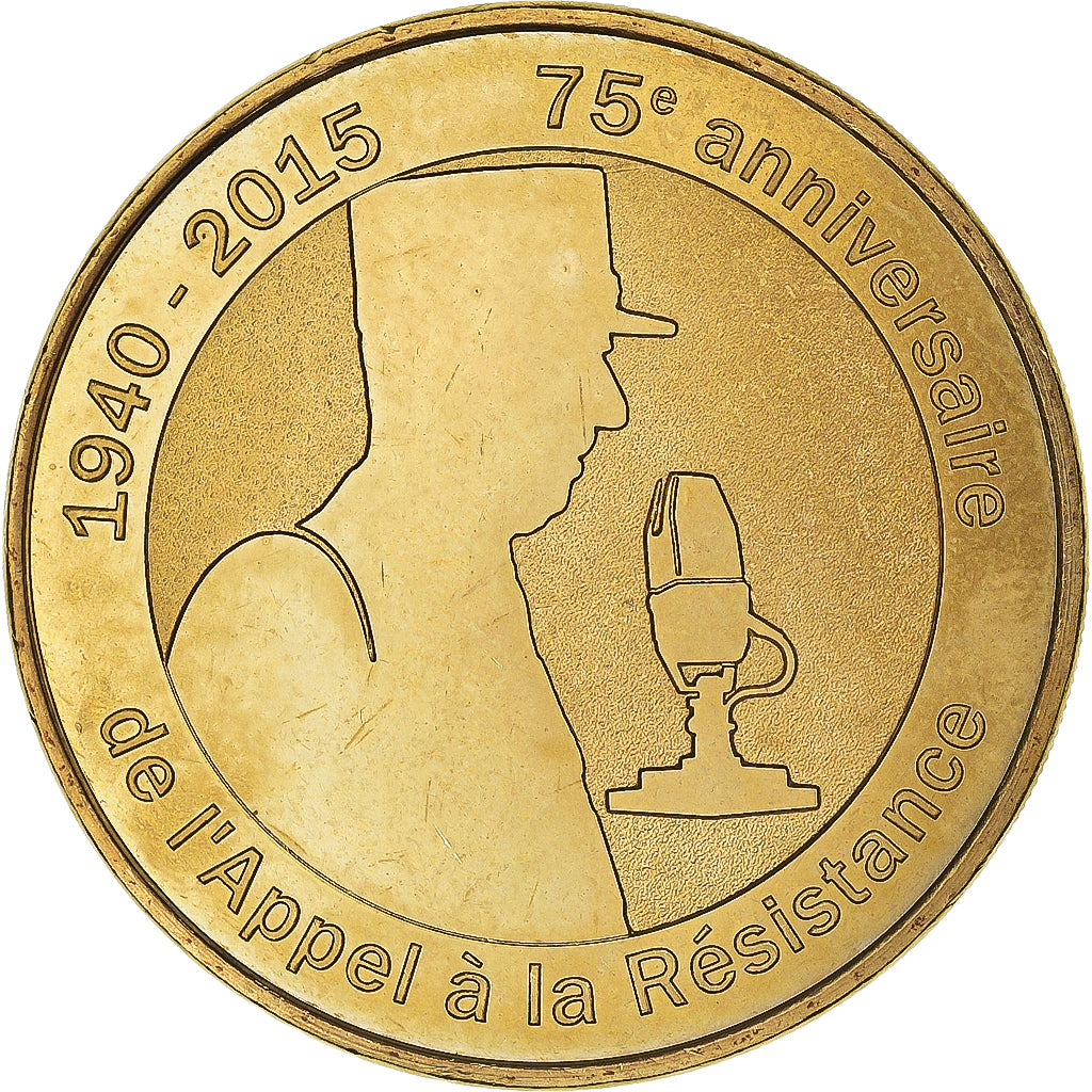 France, Token, Tourist Token, 52/ Appel de la Résistance, 2015, Monnaie de