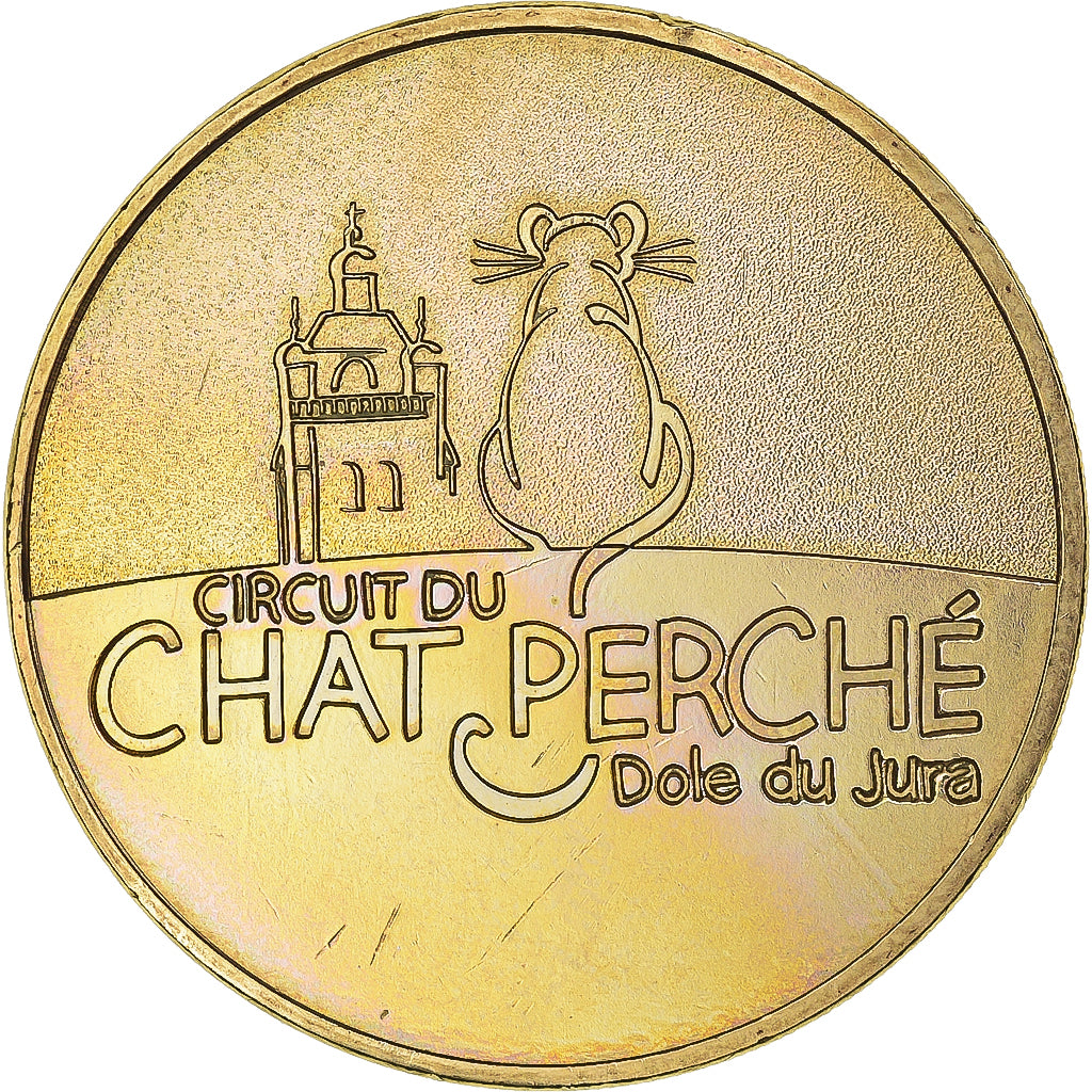 Francia, zeton, Tourist Token, 39/ Circuit du Chat Perché - Dole, 2015, Monnaie