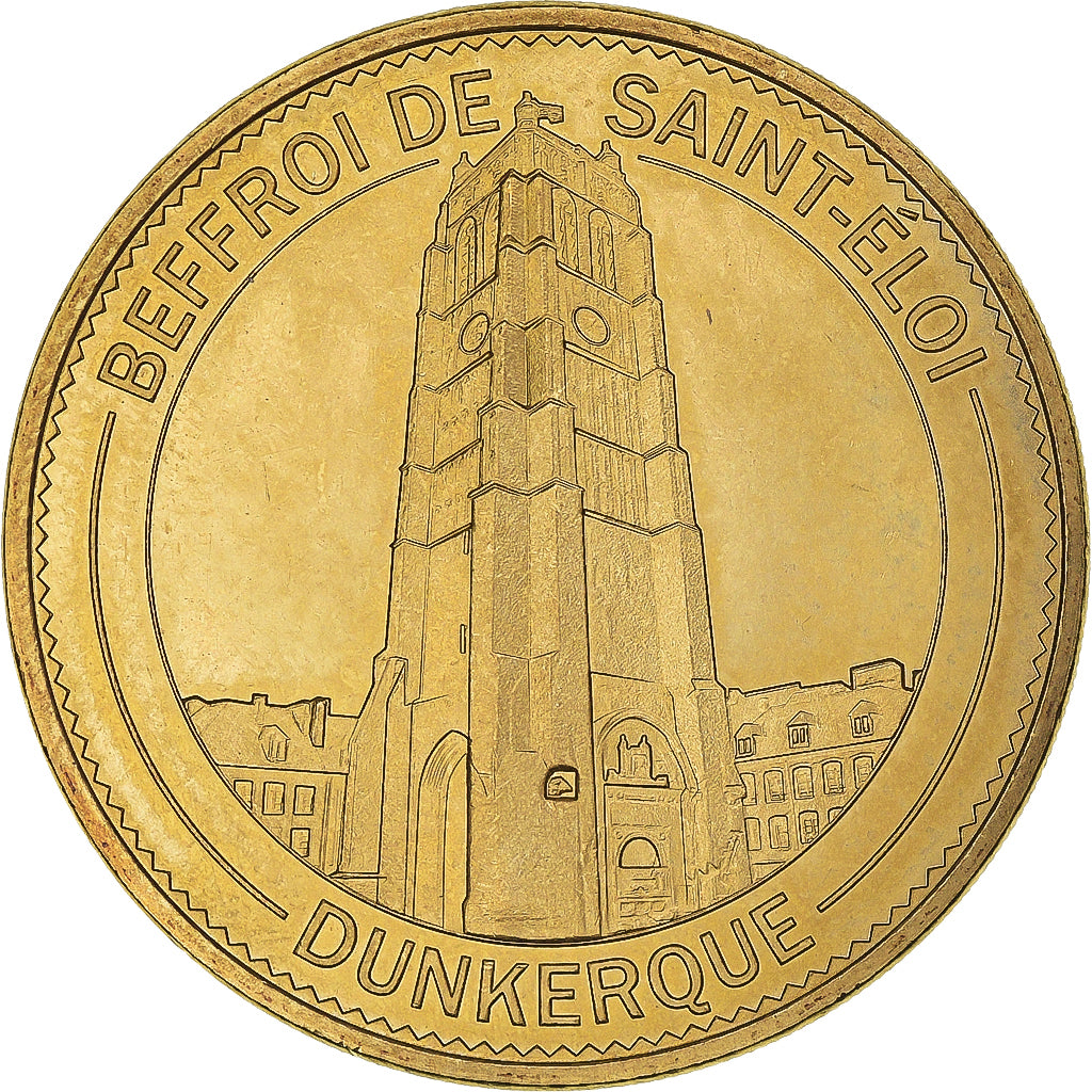 Francia, ficha, Touristic token, Beffroi de Saint-Eloi, Dunkerque, 2015, MDP
