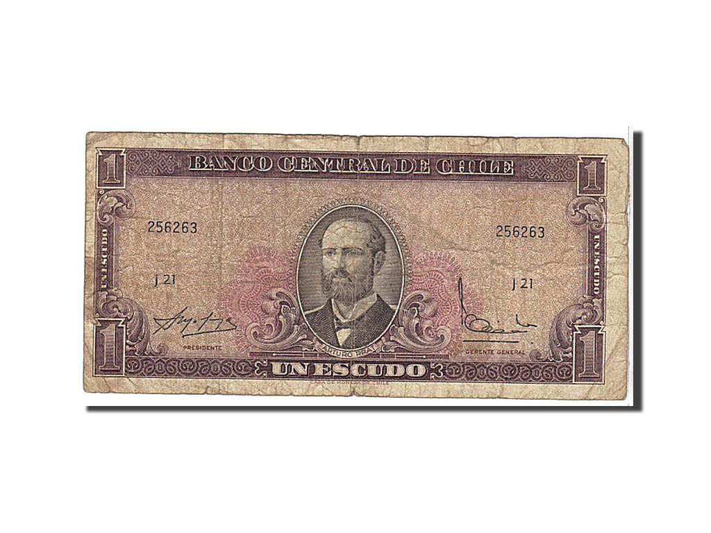 Banknote, Chile, 1 Escudo, 1964, KM:136, VF(20-25)