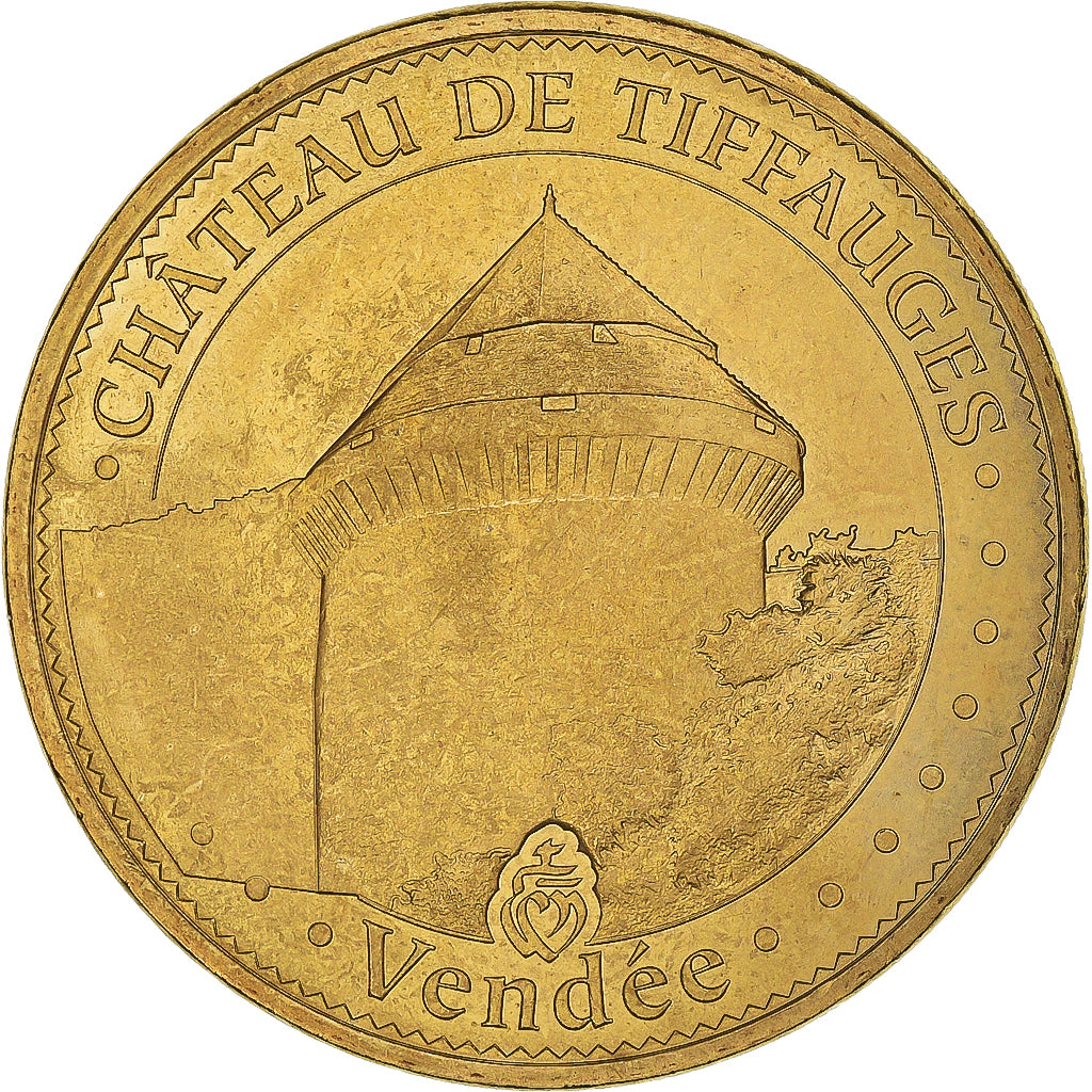 Francia, ficha, Tourist Token, 85/ Château de Tiffauges, 2015, Monnaie de