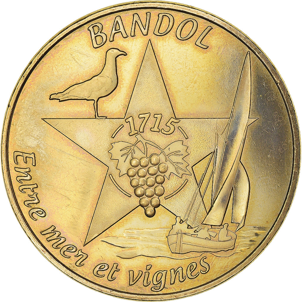 Frankrijk, Token, Tourist Token, 13/ Bandol - Entre Mer et Vignes, 2015, Monnaie