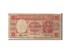 Chile, 10 Pesos = 1 Condor, 1958, KM #120, VG(8-10), R126023414