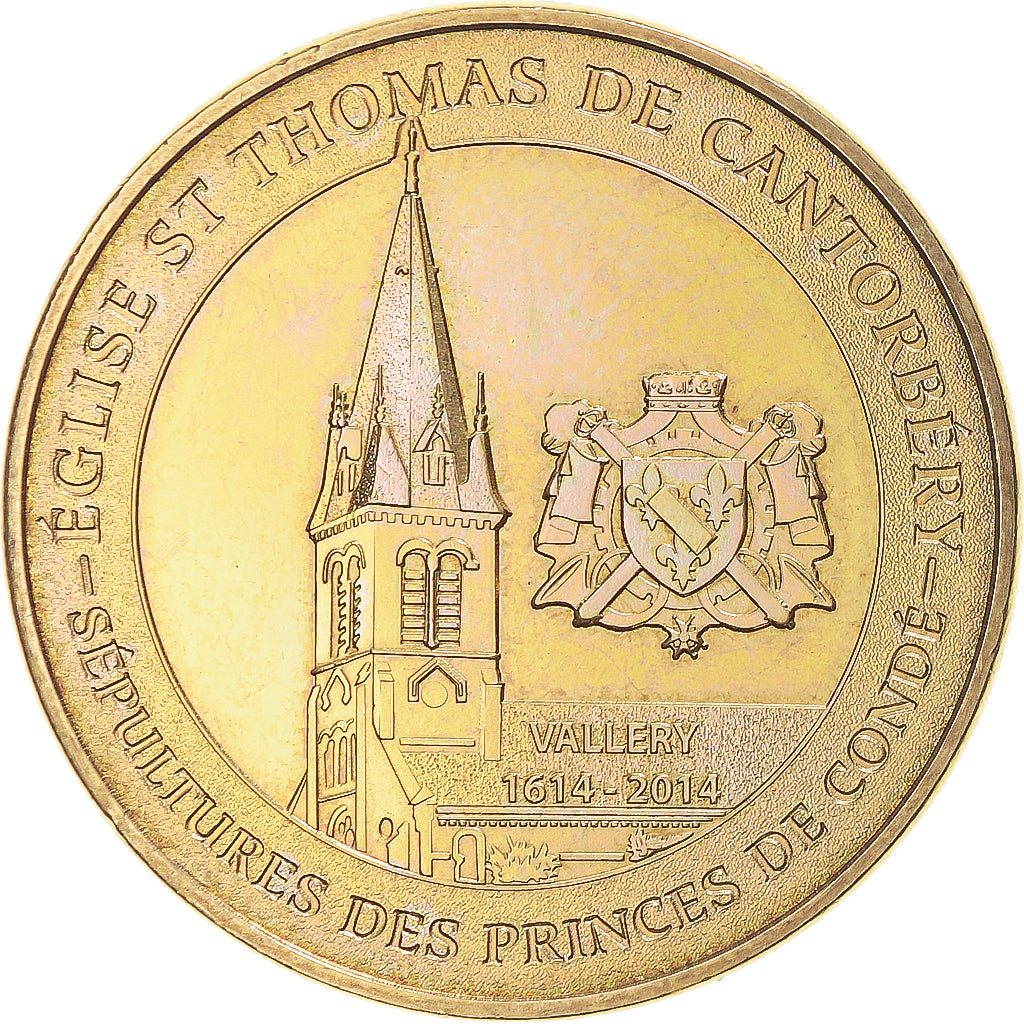 France, Jeton, Jeton Touristique, 89 VALLERY-EN-GATINAIS Eglise Saint-Thomas de