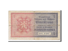 Bohemia and Moravia, 1 Koruna, 1940, KM #3a, VG(8-10), H057