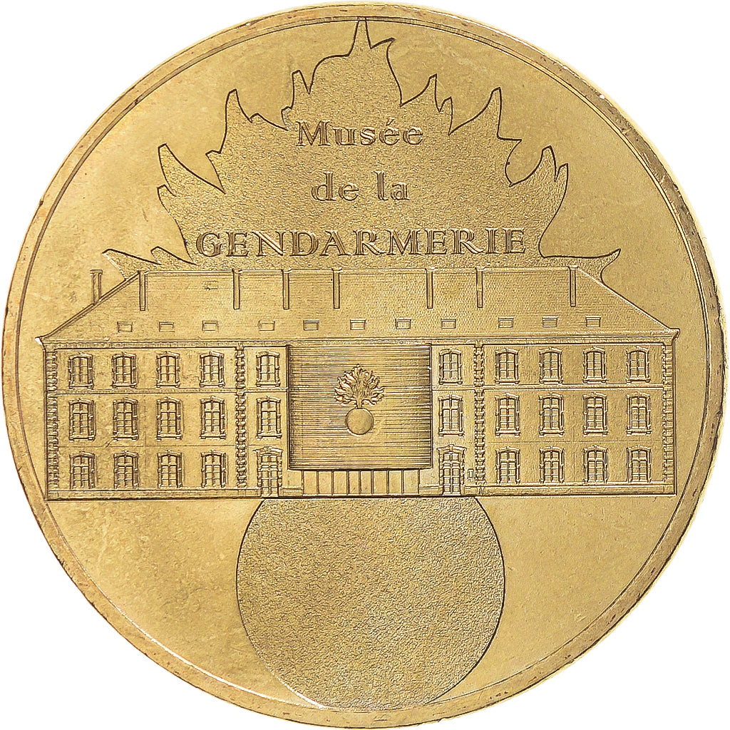 Francia, zeton, 77/ Musée de la Gendarmerie - Melun, 2015, MDP, SC, Aluminio y