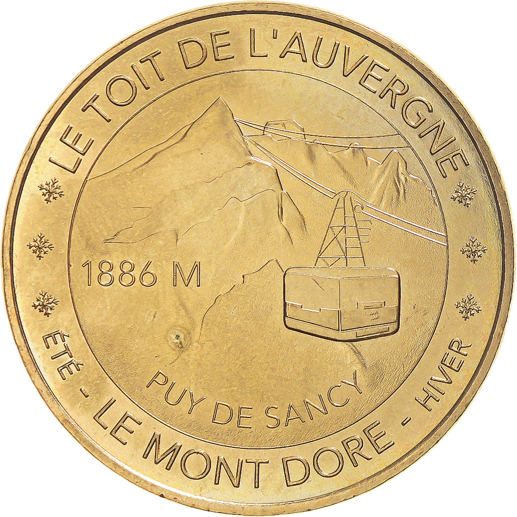 Francia, zeton, Tourist Token, 63/ Mont Dore - Toit de l'Auvergne, 2016, Monnaie