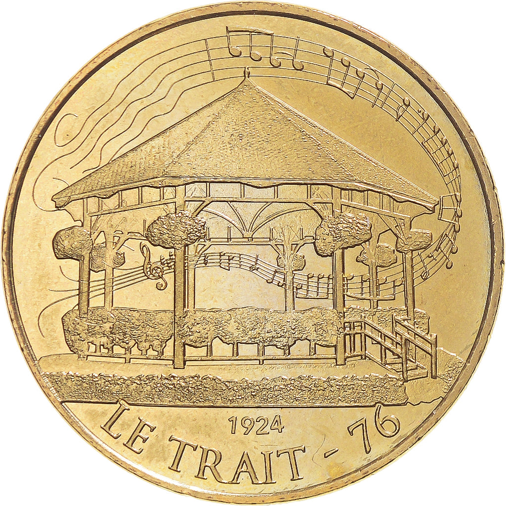 France, Token, Touristic token, LE TRAIT 4 - Le Kiosque à Musique, 2015, MDP