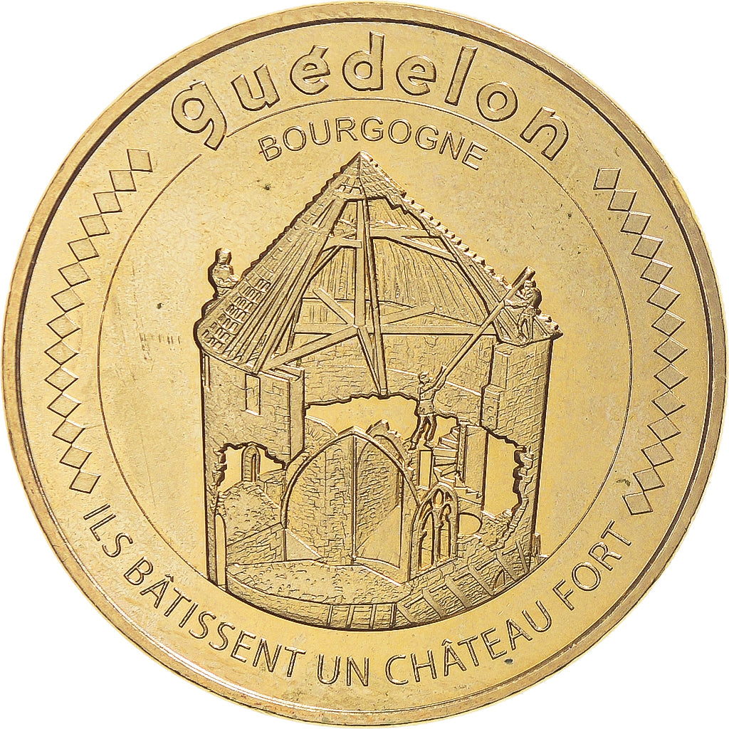 France, Jeton, Tourist Token, 89 TREIGNY Chantier de Guédelon 7, 2018, Monnaie