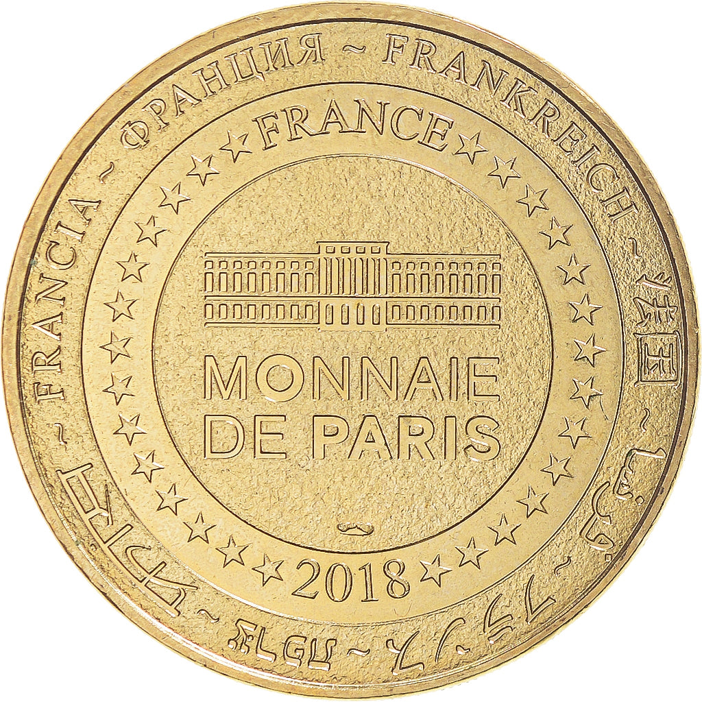 France, Jeton, Tourist Token, 89 TREIGNY Chantier de Guédelon 7, 2018, Monnaie