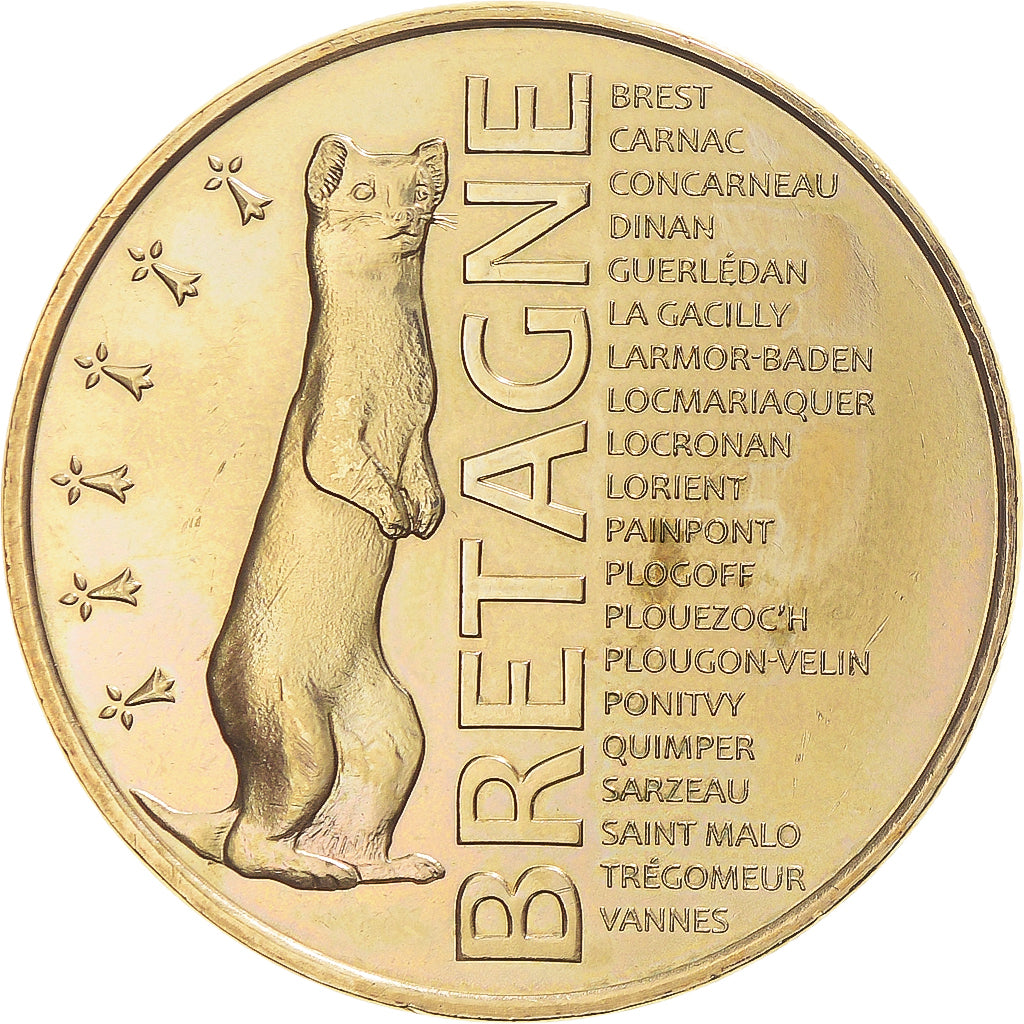 Frankrijk, Token, Tourist Token, Bretagne - L'hermine (fauté), 2018, Monnaie de