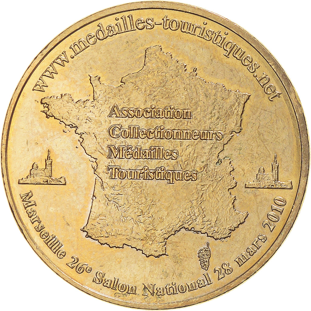 Francja, Token, Żeton turystyczny, ACMT - La carte de France, 2010, Monnaie de