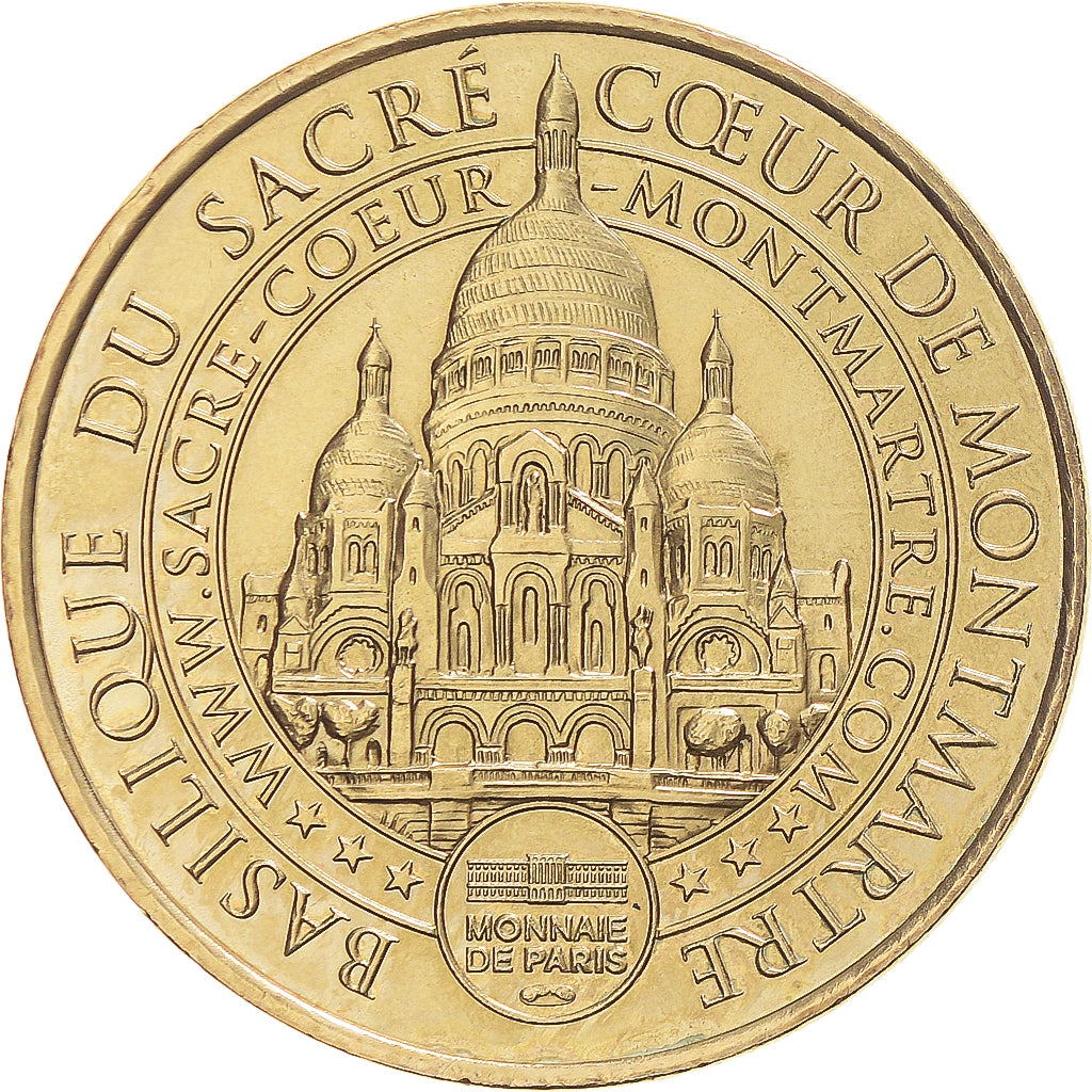 Francia, zeton, Tourist Token, Sacré-Coeur de Montmartre - Saint Michel priez