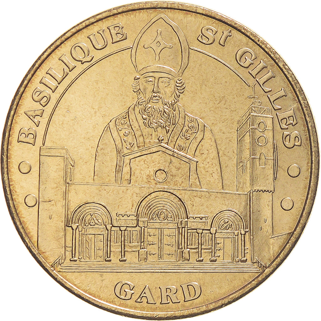 Francia, zeton, Tourist Token, Basilique Saint-Gilles - Gard, 2004, Monnaie de