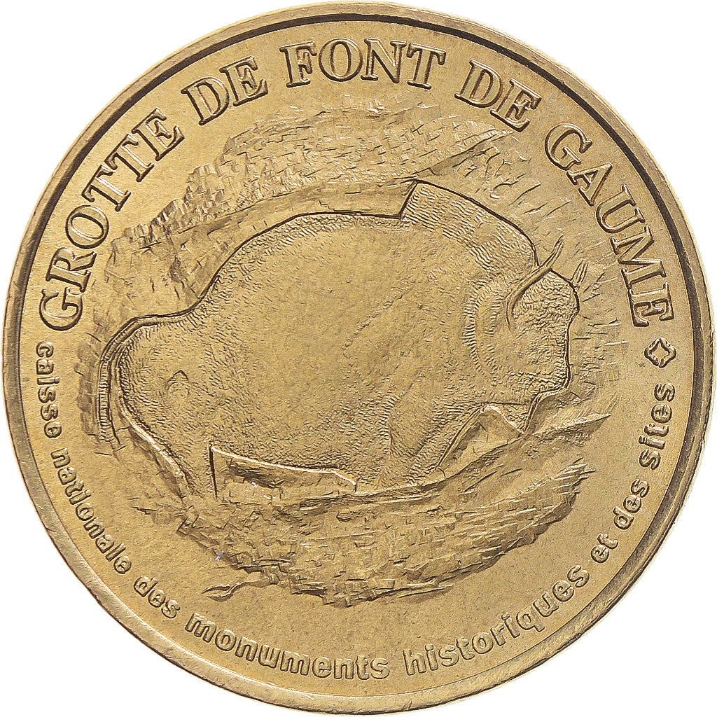 Francia, zeton, Tourist Token, 24 LES EYZIES-DE-TAYAC Grotte de Font de Gaume