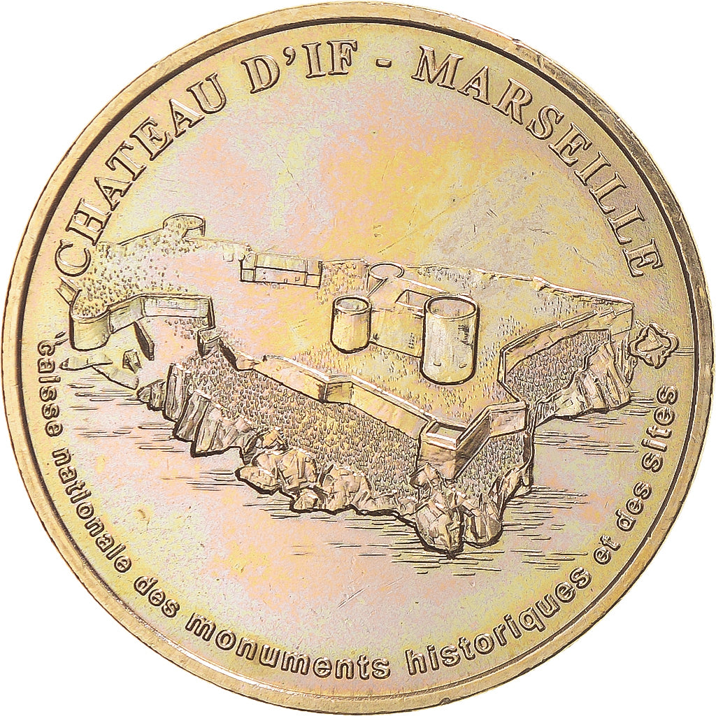 Francia, ficha, Tourist Token, Marseille, Château d'If N° 1, 2004, Monnaie de