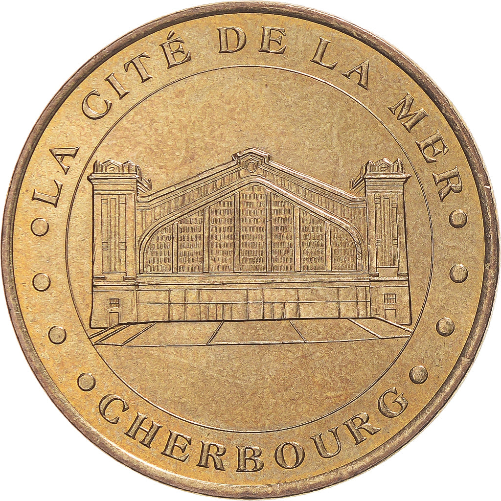France, Token, Touristic token, Cherbourg - La Cité de la Mer - La façade