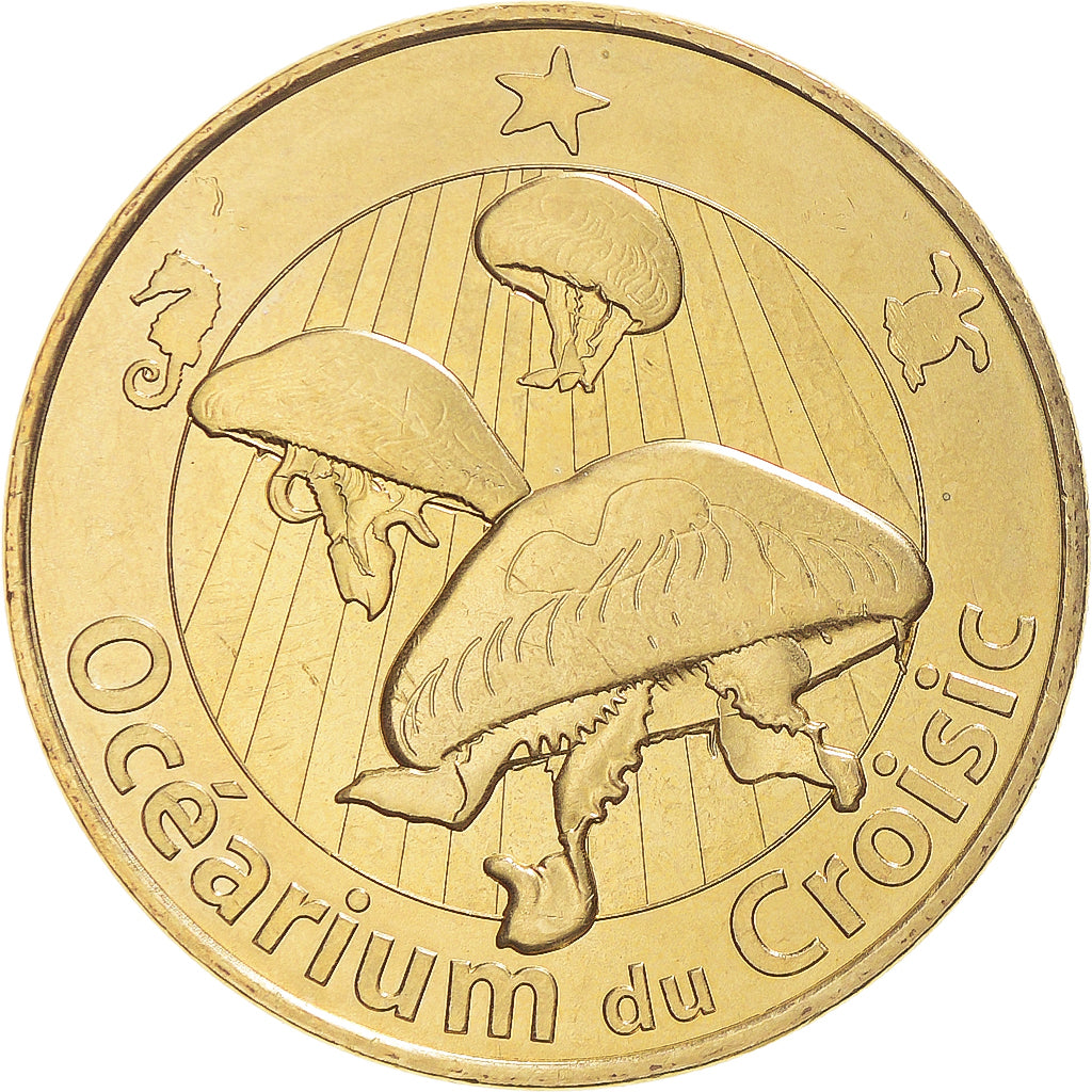 Francia, zeton, Jetón turístico, Océarium du Croisic - Les méduses, Arts &