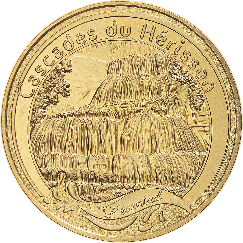 France, Jeton, Jeton Touristique, Cascades du Hérisson - L'éventail, Arts &