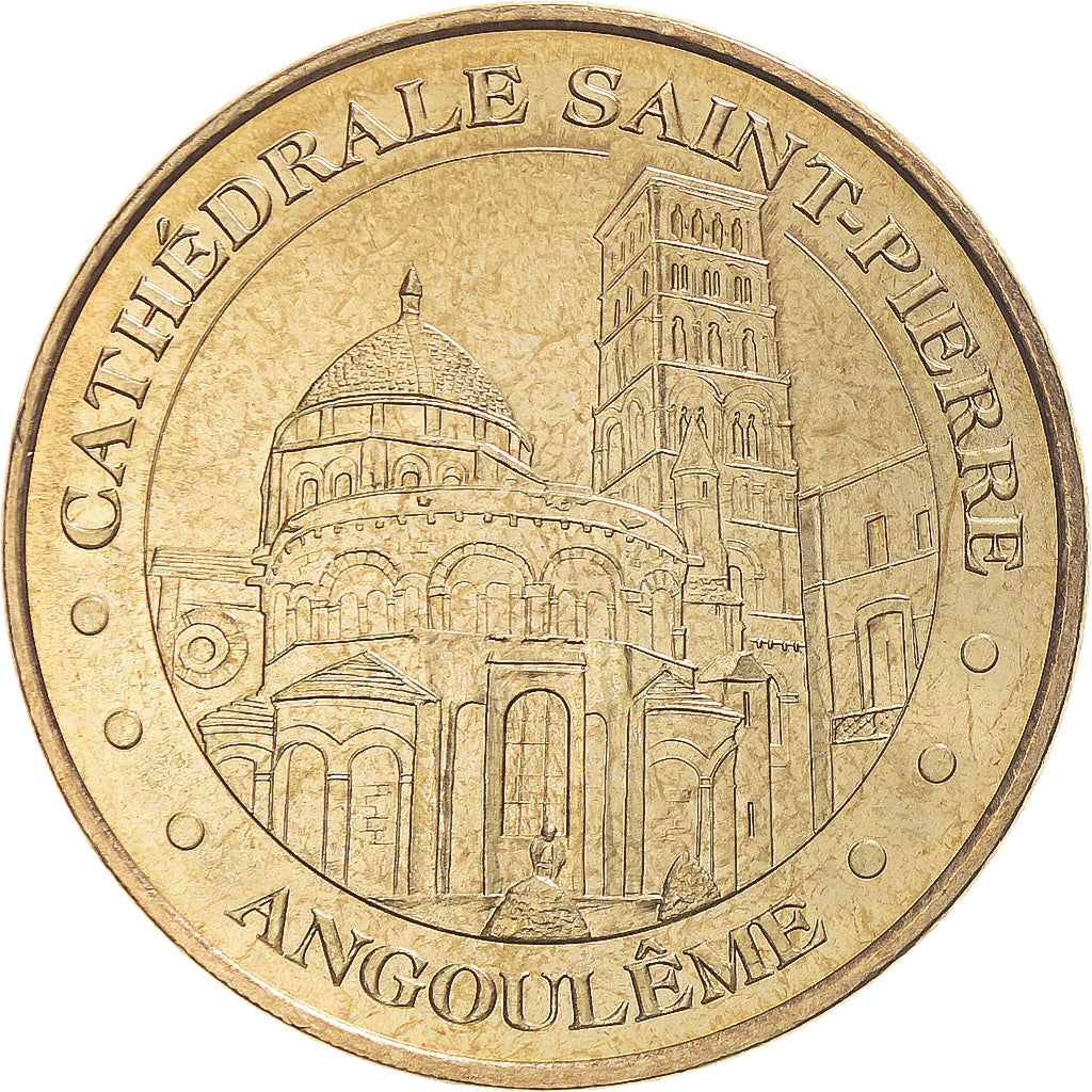 Francia, zeton, Tourist Token, 16/ Cathédrale Saint-Pierre - Angoulême, 2009