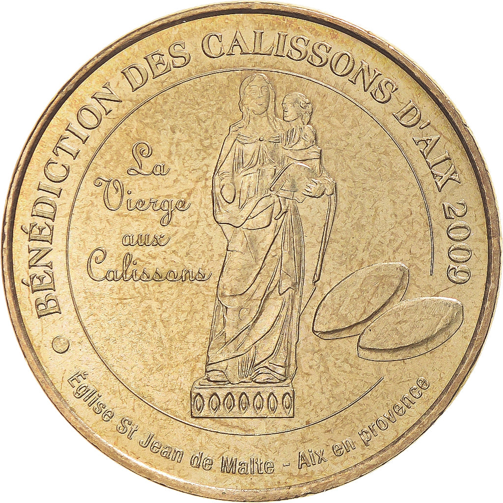 Francia, zeton, Jetón turístico, Aix-en-Provence -  Bénédiction des