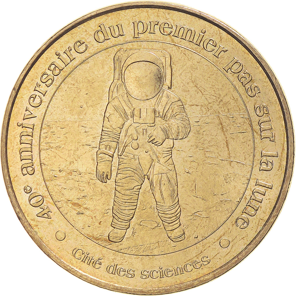 Francia, zeton, Jetón turístico, 75/40Eme Anniversaire Du Premier Pas Sur La