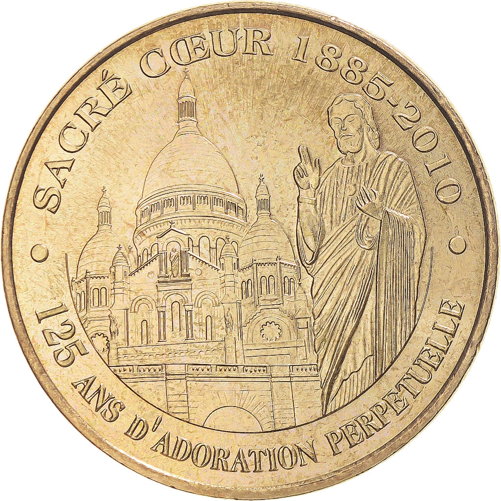 Francja, Token, Żeton turystyczny, Paris - Sacré coeur n°6 - Adoration