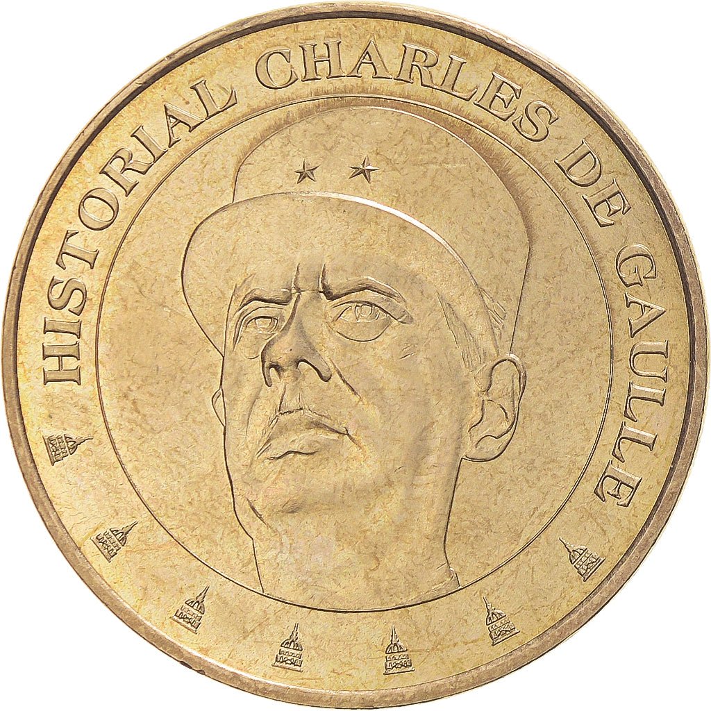 Francia, zeton, Tourist Token, 75/ Paris - Historial Charles de Gaulle, 2009