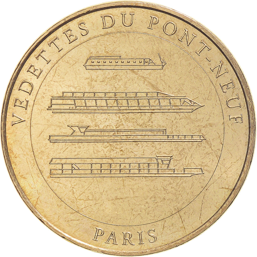 Francia, Token, Jetón turístico, Paris - Vedettes du Pont Neuf n°6, 2009