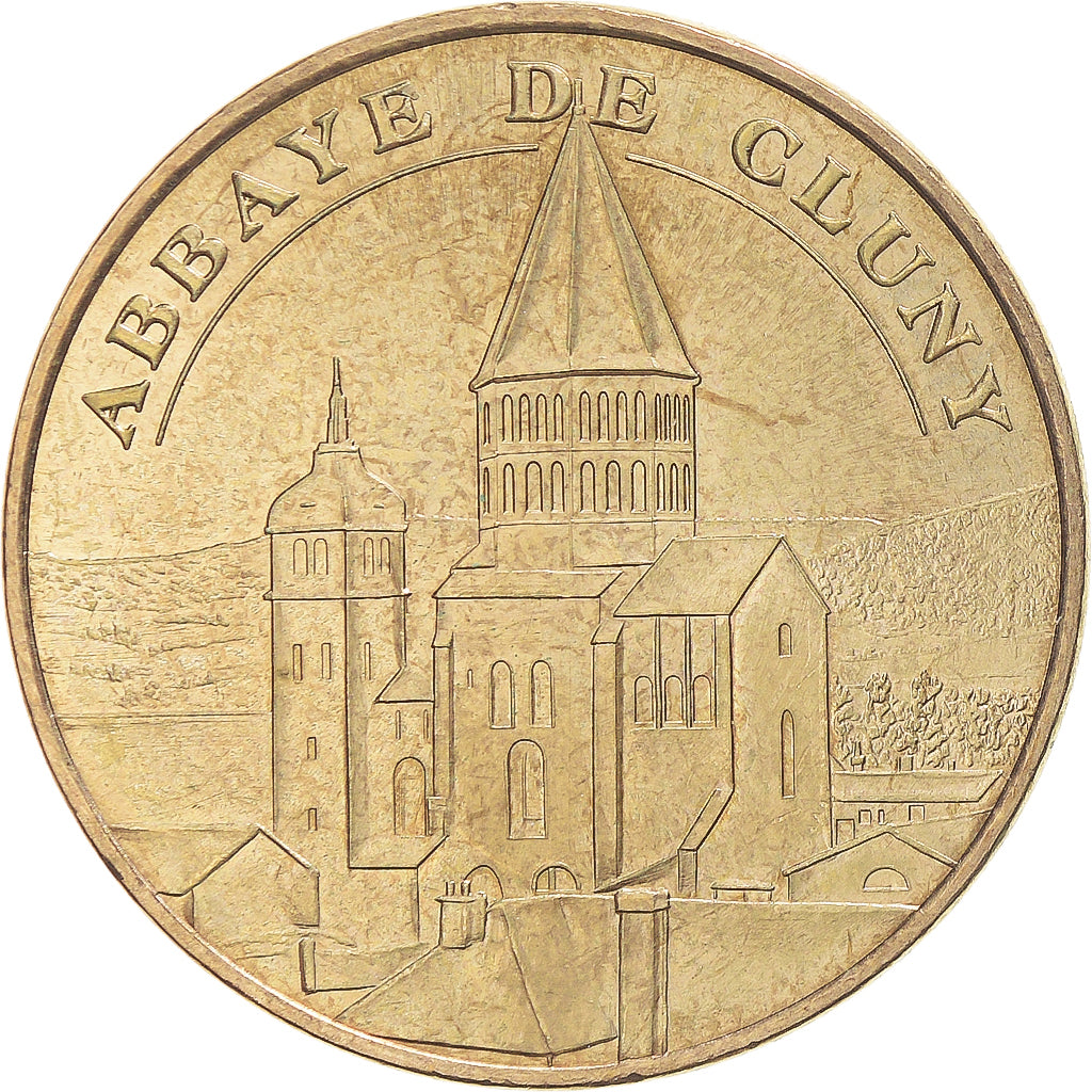 Francia, zeton, Jetón turístico, Cluny - Abbaye n°3, Arts & Culture, 2009