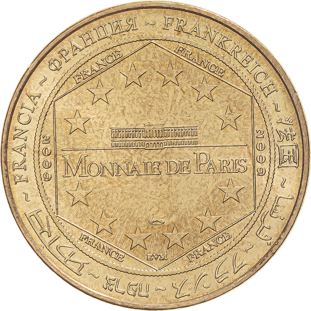 Francia, zeton, Jetón turístico, Cluny - Abbaye n°3, Arts & Culture, 2009